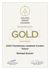 6 Mal Gold für GREINER - Wein.Plus „GOLDEN GRAPE AWARDS 2024“