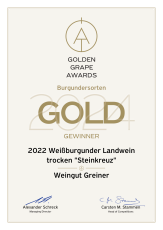 6 Mal Gold für GREINER - Wein.Plus „GOLDEN GRAPE AWARDS 2024“